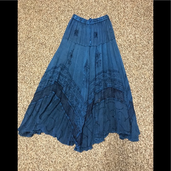 Lapogee Dresses & Skirts - 158 blue free size skirt by Lapogee sm/med/lg. Fit